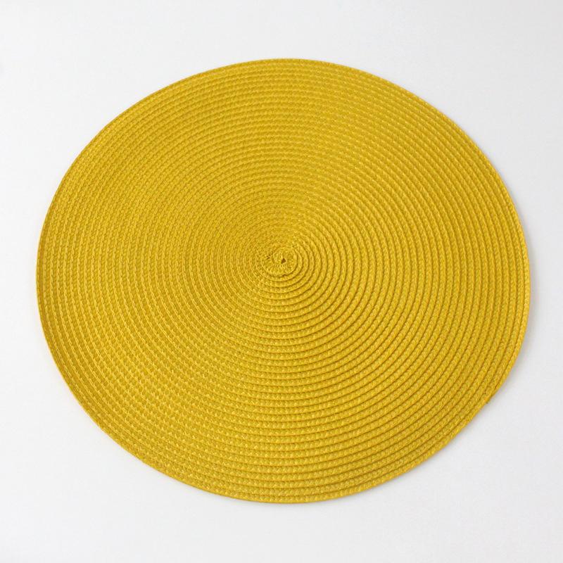 Rundes, gewebtes, rutschfestes Tischset, Untersetzer, Café-Tasse, Esstischmatte, nordisches Küchenzubehör, Servietten, Geschirr, Wohnkultur