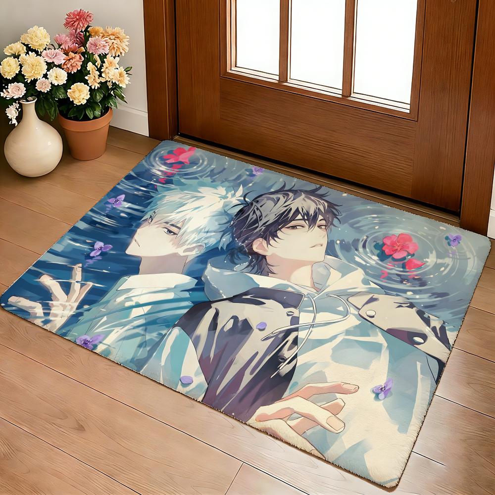 Hot Bl Anime L-link Click Floor Mat Cozy Flannel Soft Thick Non-Slip Mat For Living Room Bedroom Kitchen Decor Rugs