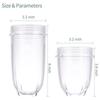 16oz and 12oz Cup Clear Plastic Blender Replacement Cup for 250W MB1001 Series
