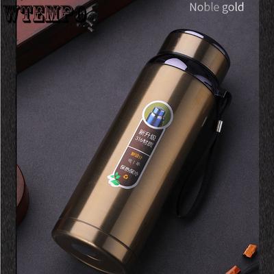 Intelligente 800-ml-Isolierflaschen aus Edelstahl 304 mit großem Fassungsvermögen, tragbare Thermoskanne aus Edelstahl, Wasserflasche, Reise-Teebecher, Büro-Thermoskanne