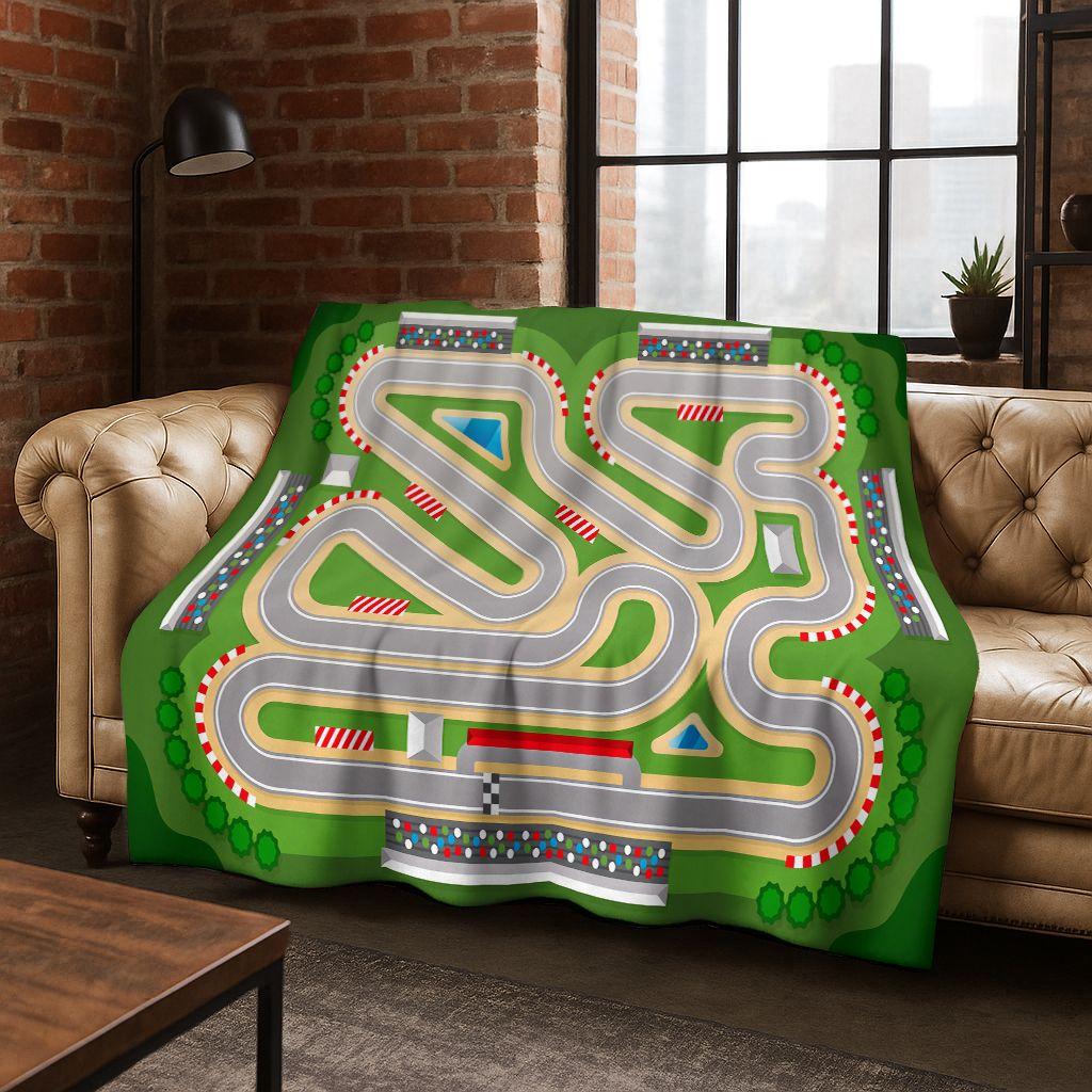 Dětská městská silniční doprava Učící hra Flanelová deka, Útulná měkká přehozová deka na doma do ložnice postele pohovky Kryt Dárek pro děti