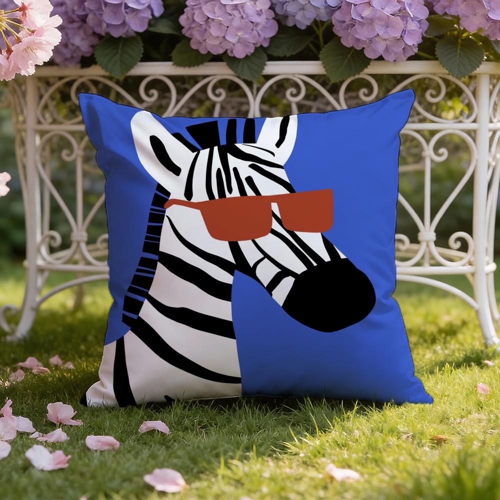 Cartoon Animal Cute Cushion Cover Home & Car Dual-Scene Pillow Cover: Reversible for Premium Comfort