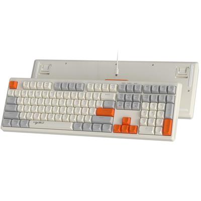 MAMBASNAKE Wired 108 Keys Full Size RGB Rainbow Backlit Color Gaming Membrane Keyboard Perfect for MAC PC Gaming and Typing Ball Keycap Popular
