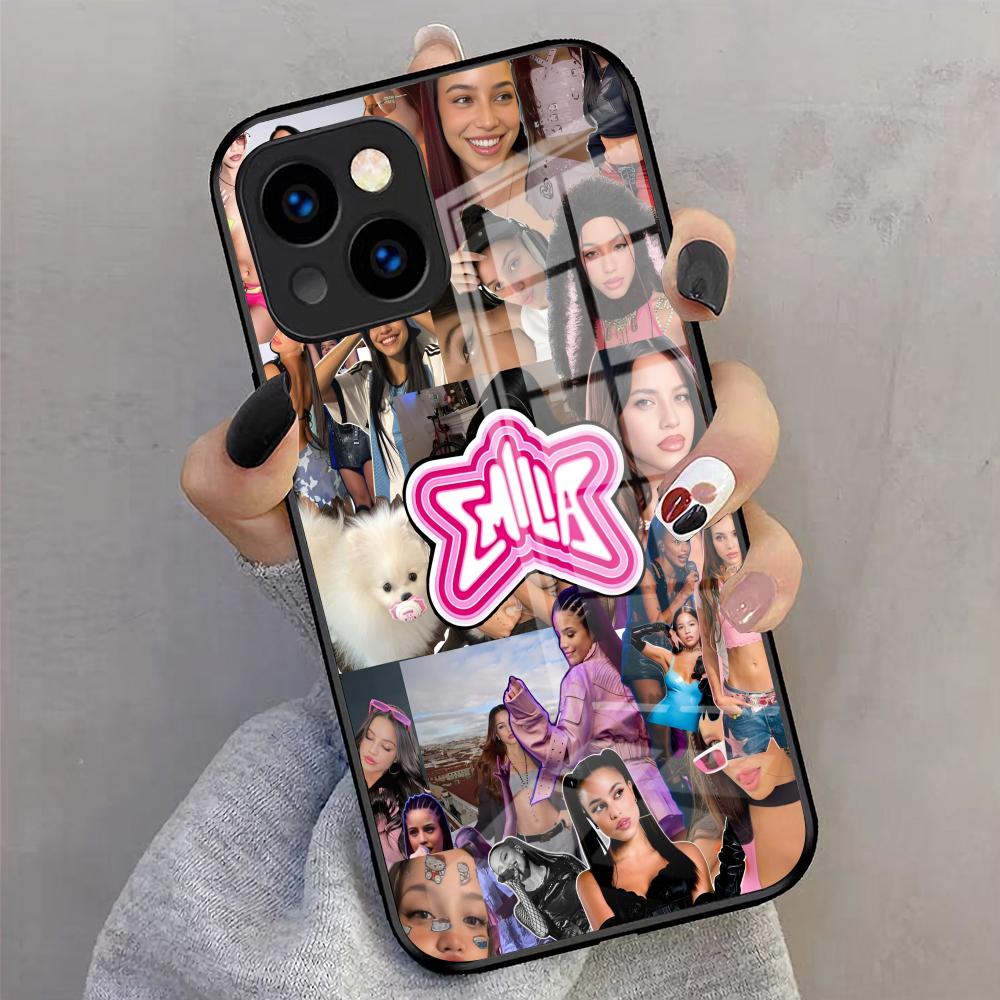 Emilia Mernes Phone Case For IPhone 17 Pro Max 16 15 14 Pro Max 13 11 X Xs Xr 8 7Plus Glass Cover