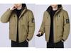 Men's Trendy Hooded Winter Jacket - Thick, Warm, Cotton-Padded Coat