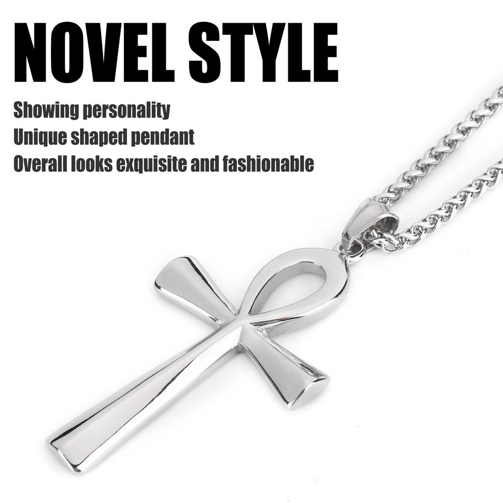 Men Stainless Steel Necklace Chain Exquisite Fashionable Pendant Necklace Accessory Gift