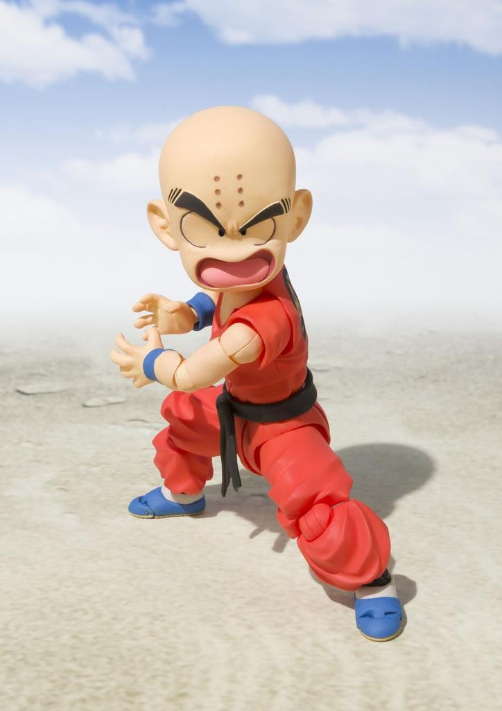 TAMASHII NATIONS Dragon Ball Krillin Youth 100mm ABS PVC Painted Movable Figure S.H.Figuarts - - Approx. &