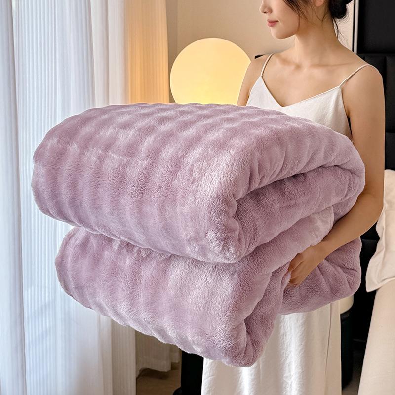 Bubble Velvet Blanket, Thickened Flannel, Coral Velvet Blanket, Office Nap Blanket, Single Air Conditioning Blanket