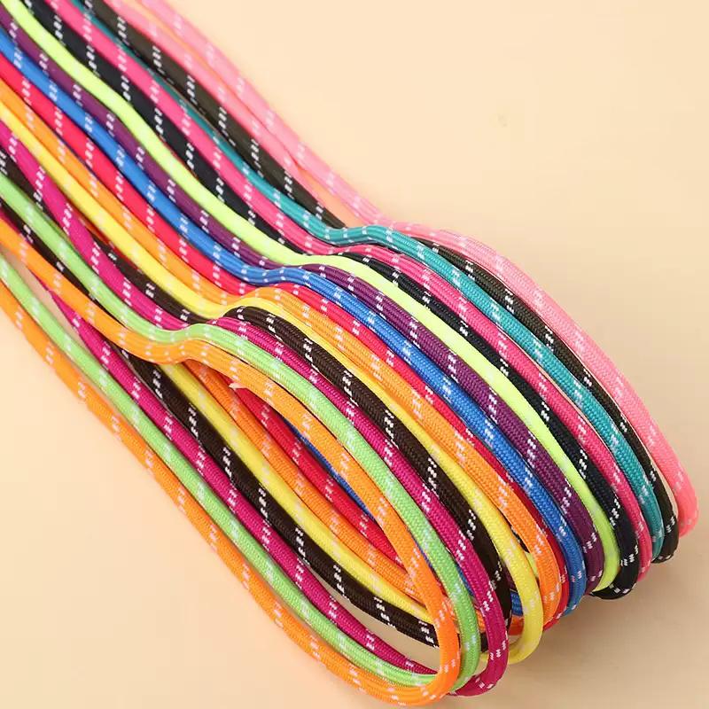Diy Hand-Woven Mobile Phone Bag Lanyard With 5Mm Thick Colored White Dot Round Cord