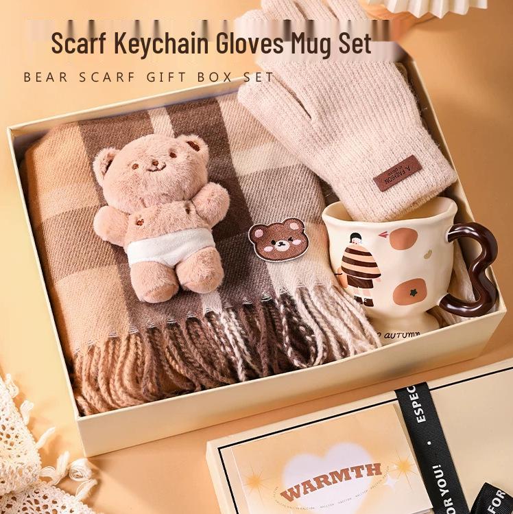 2025 High-End Birthday Scarf Gift Box for Girls, Best Friends, or Wife