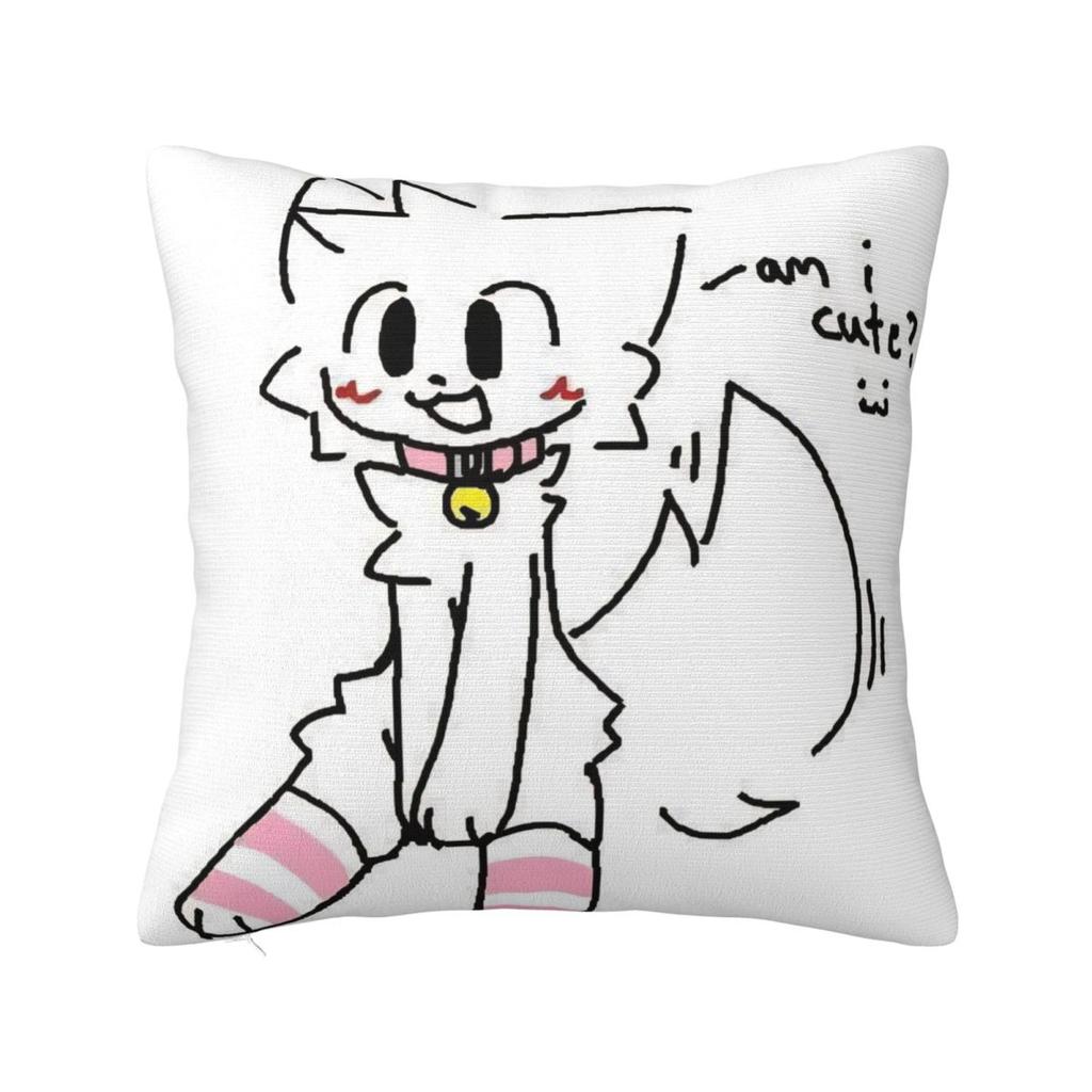 Boykisser Silly Cat Square Pillow Covers Home Cartoon Cushion Cover Creative Pillow Cover 40*40