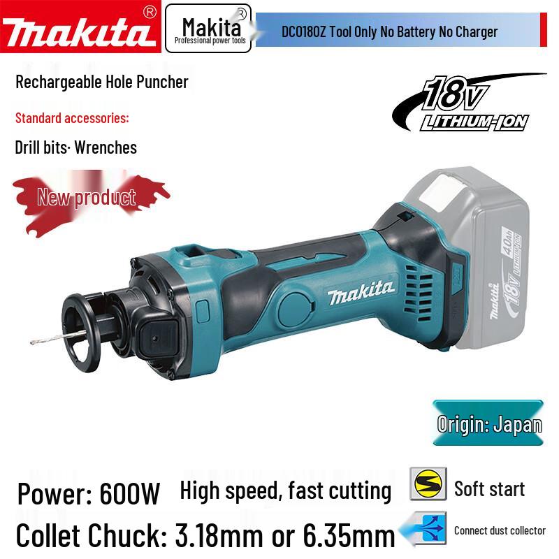 

Makita DCO180Z 18V Cordless Drywall Cutter CN plug (adapter included)
