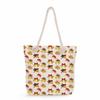 Multifunctional Christmas Printed Thick Rope Shoulder Beach Bag Casual large capacity handbag 7603