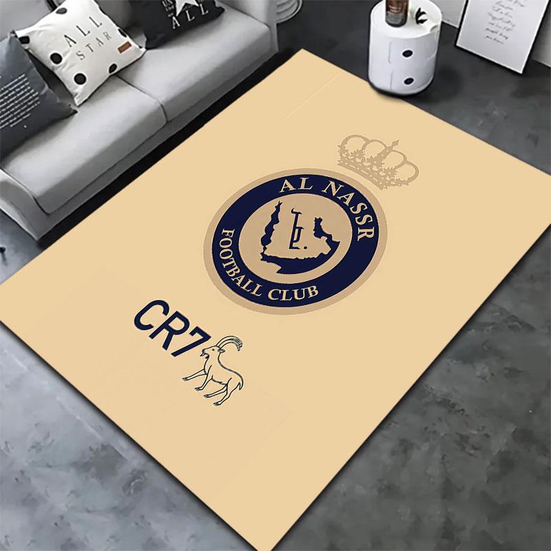 Al-Nassr FC Carpet Rug for Living Room Bedroom Home Sofa Decoration,Kids play Non-slip Floor Mat