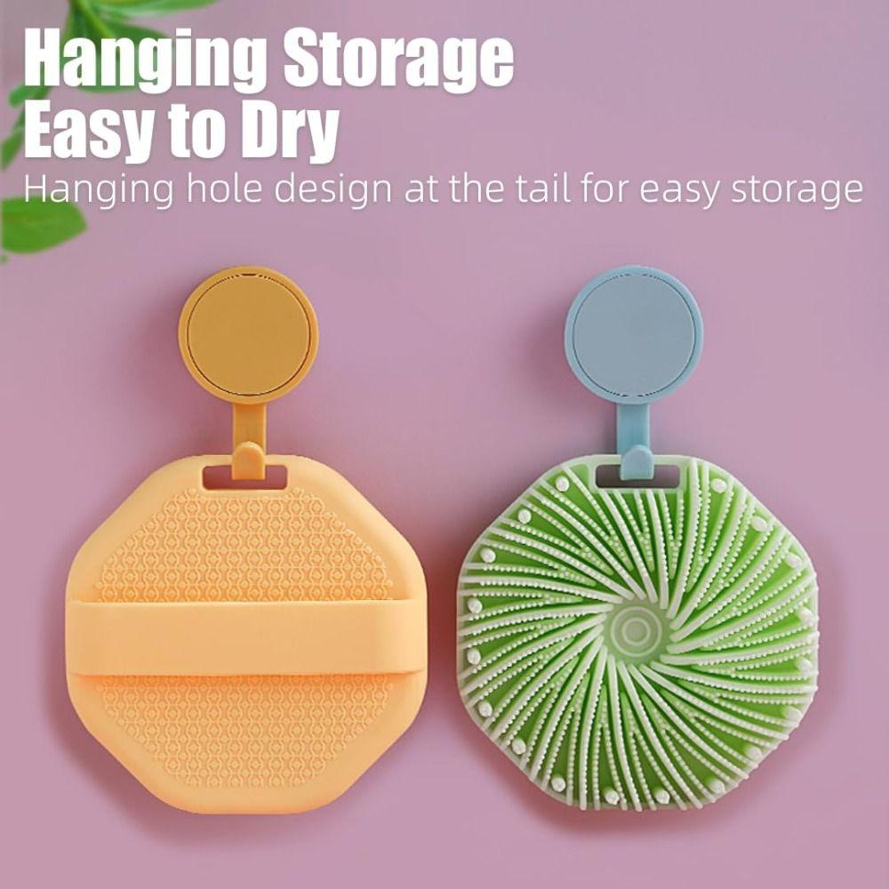 Face Body Silicone Body Scrubber Gentle Exfoliating Massage Bath Brush  Bath Tool