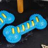 Set of 3 Entertaining Squeaky Dog Toy Bone for Boredom Dog Entertainment Chew Toy for Aggressive Chewer Clean Teeth