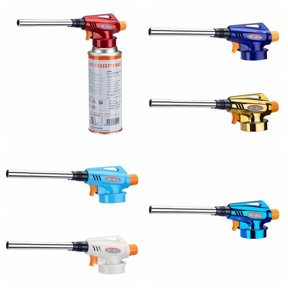 Portable Fire Burner Fuel Torch Adjustable Portable Flamethrower Butane Burner Flamethrower  BBQ
