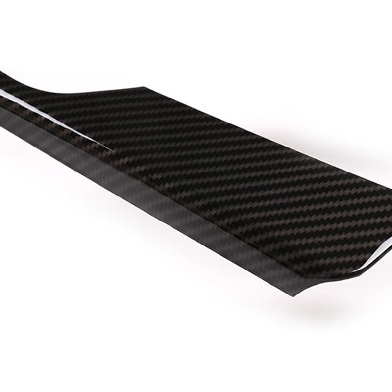 Interior Center Console Gear Shift Panel Cover Trim for Alfa Romeo Stelvio 2017- Carbon Fiber ABS