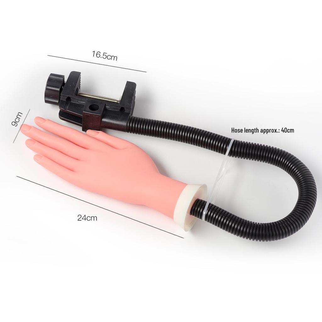Bendable Fake Hand with Movable Arm for Nail Art Practice and Display