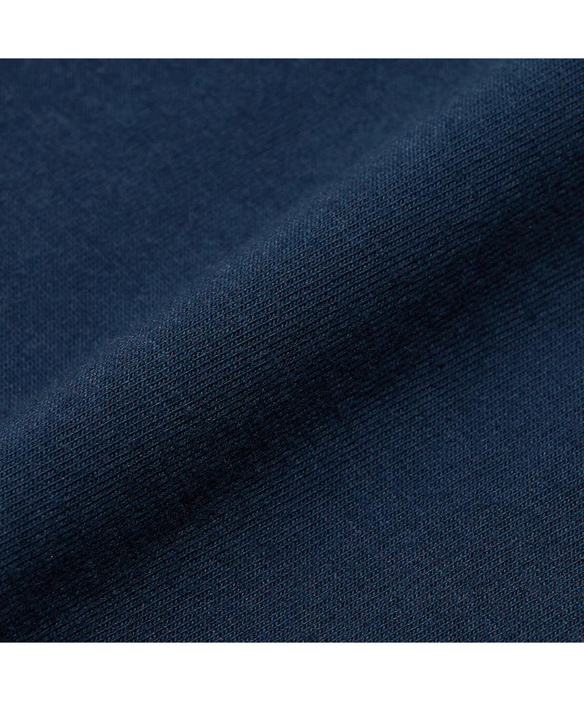 Dyutelo Neck Color Box Short Sleeve T-Shirt Navy