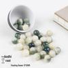 White Jade Bodhi Seed Flecked Beads 11x12MM Half Mountain Half Water DIY Bracelet