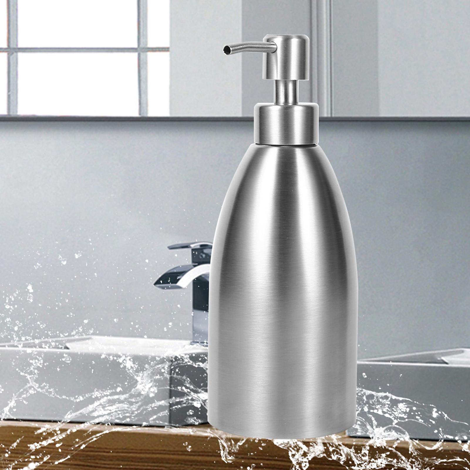 500ml Stainless Steel Soap Dispenser Kitchen Sink Faucet Bathroom Shampoo Box Soap Container Shampoo Box Liquid Soap Dispenser