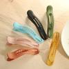 Large Wild Seamless Matte Girls Candy Color Face Wash Hairpin Hair Claw Plastic Duckbill Clip