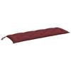 VidaXL Coussin de banc de jardin rouge bordeaux mélangé tissu, coussin, coussin de banc, coussin de jardin, coussin 4002562