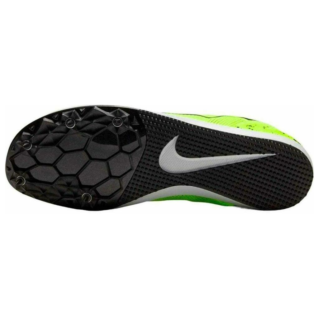 Nike Zoom Rival D 10 Comfortable Cushioning, Wear Resistant Low top Running Shoes Unisex Black Green 907566-302