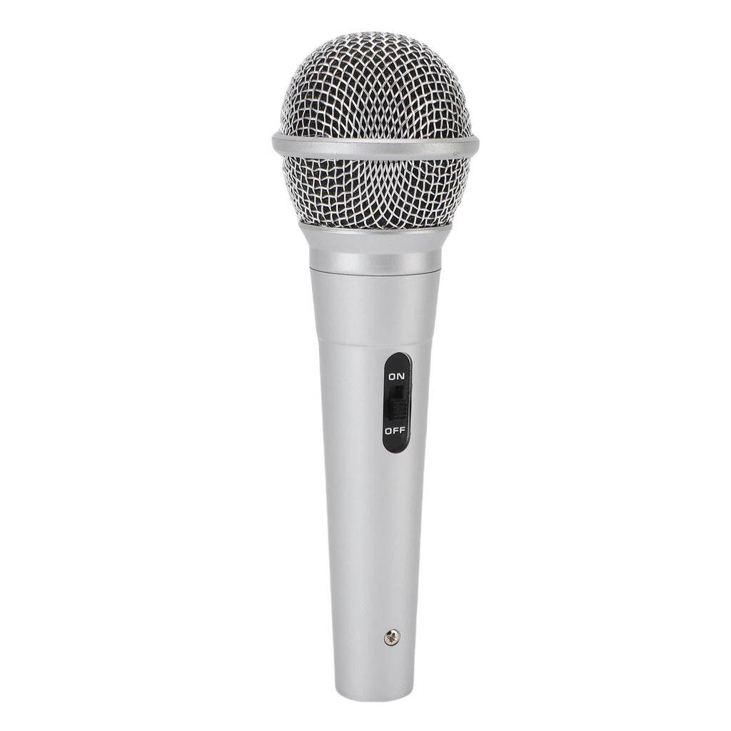Handheld Wired Microphone 6.5mm Cardioid Dynamic Vocal Mic for Speakers Karaoke Singing Machine Amp Mixer