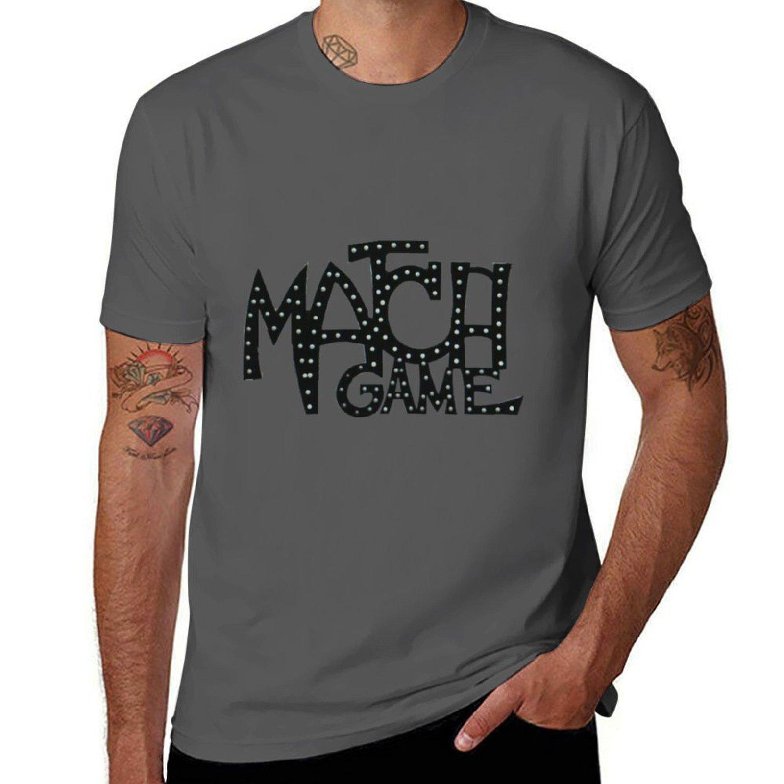 

Match Game logo (1973-1978) T-Shirt cotton t shirt man graphic t shirts for man T-Shirt 4XL