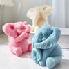Silicone 3D Elephants Candle Molds Soap Resin Mould DIY Animal Aromatherapy Candle Mold Hand Craft for Home Party-Decor
