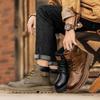 New Men's High Top Waterproof Casual Shoes, Anti Slip and Wear-resistant Workwear Boots, Fashionable Outdoor Work Boots