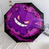 Gengar Pattern, Automatic Folding Umbrella, Portable and Foldable Design, 8 Ribs, a Christmas or Birthday Gift.