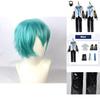 Men's High-quality Hatsune Miku Vocaloid Pu Cosplay Shirt Tie Pants Wig Set For Holidays