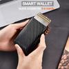 Aluminum Carbon Fiber Anti-Demagnetization Flip Card Holder for Men