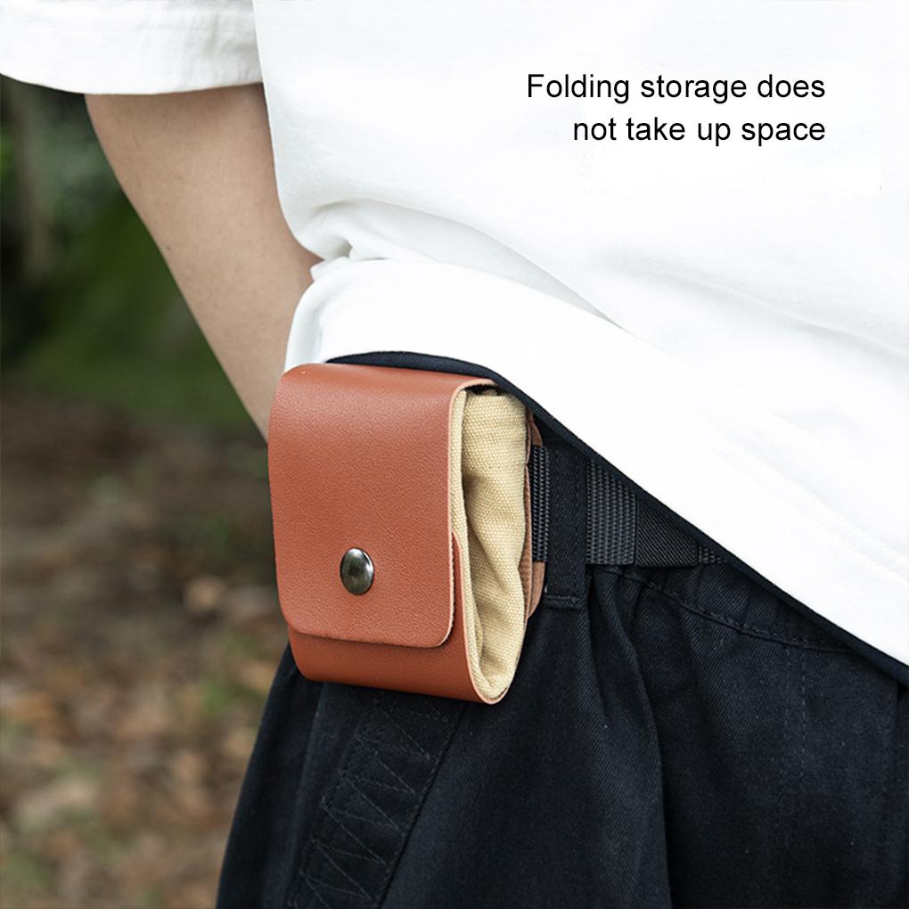 Foldable Forberry Bag With Drawstring Closure For Easy Retrieval Storage Jungle Craft Canvas Bag