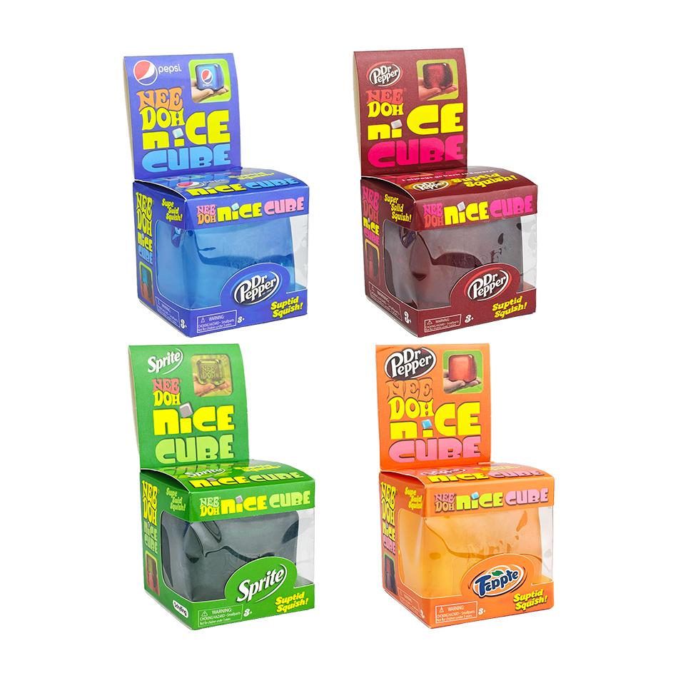 4 Colors Schylling Needoh Nice Cube, Sensory Toys, Anti-Stress Blocks, Stress Relief Jigsaw, Pressure Relief, Souvenir For Kids