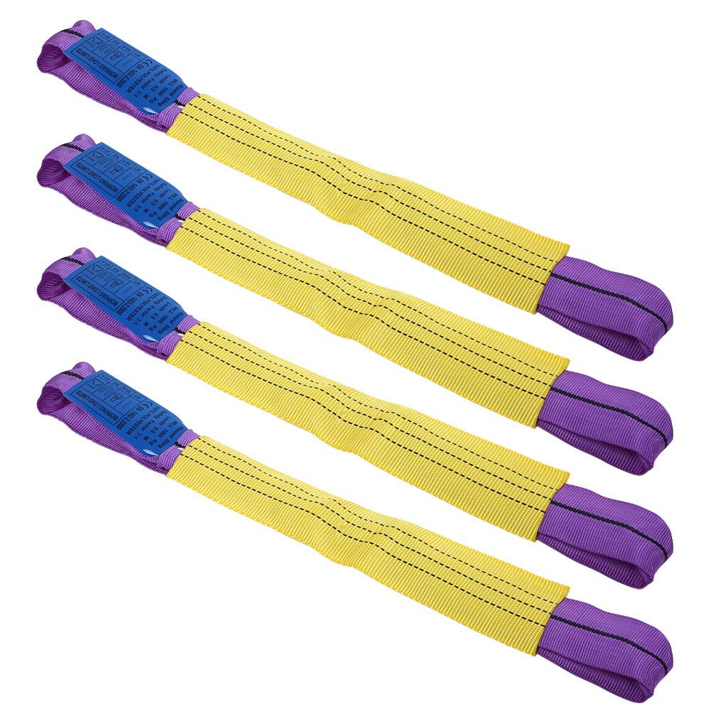 Soft Loop Tie Down Straps Tire Straps 4pcs Recovery Alloy Wheel Strong Load Bearing Loops Wear Resistant Motorcycle Soft Hook Hook Belt ATUVTV