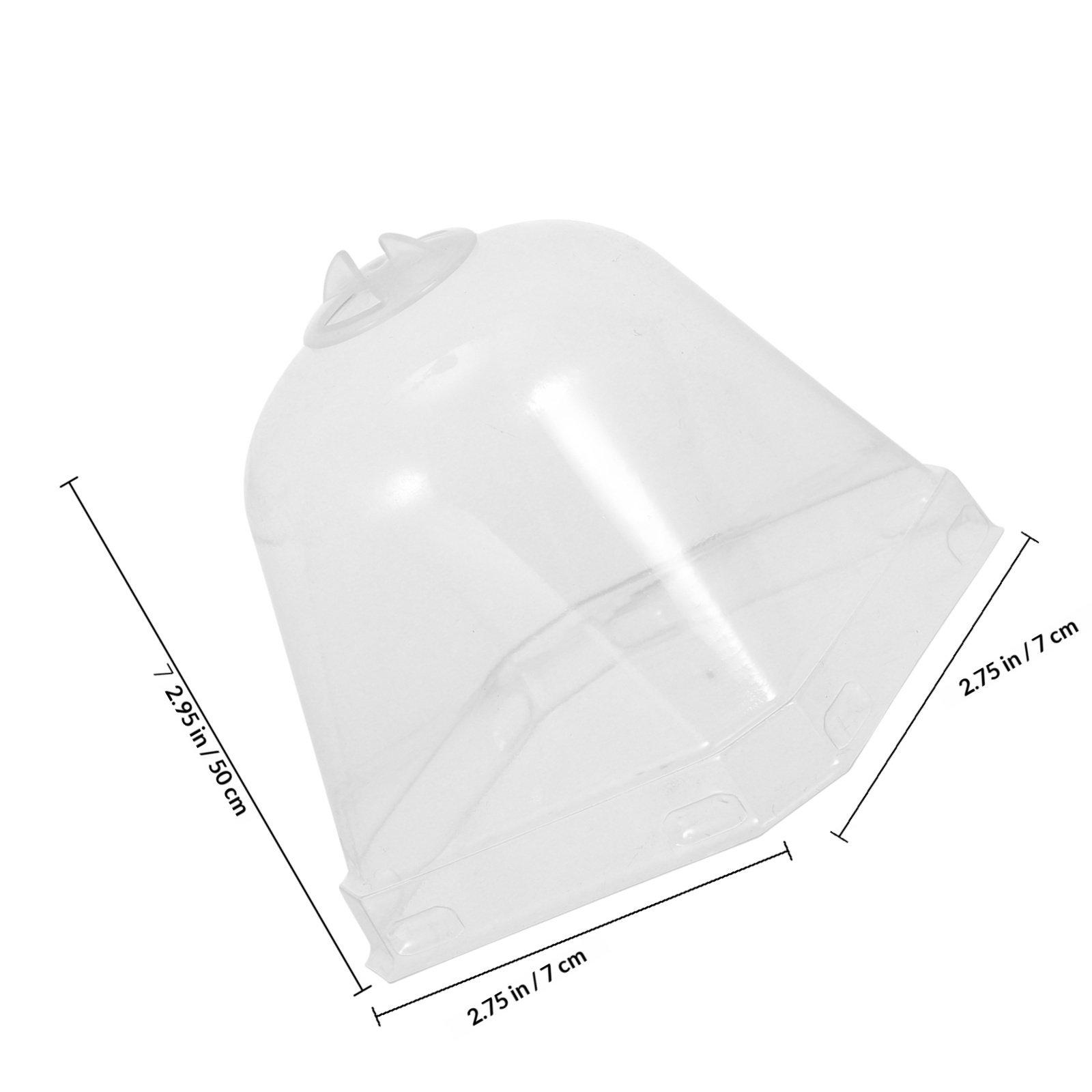 Plastic Plant Cover Transparent Garden Freeze Protection Cloche Dome Seedlings Humidity Dome Protective Cover Cloche Protection 10X10X8CM