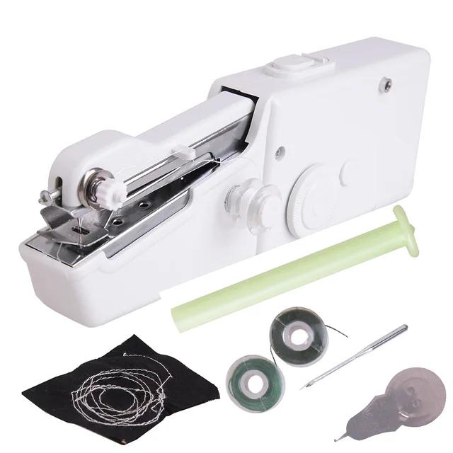 Portable Mini Sewing Machines Needlework Cordless Hand-Held Clothes Useful Portable Sewing Machines Handwork Tools Accessories