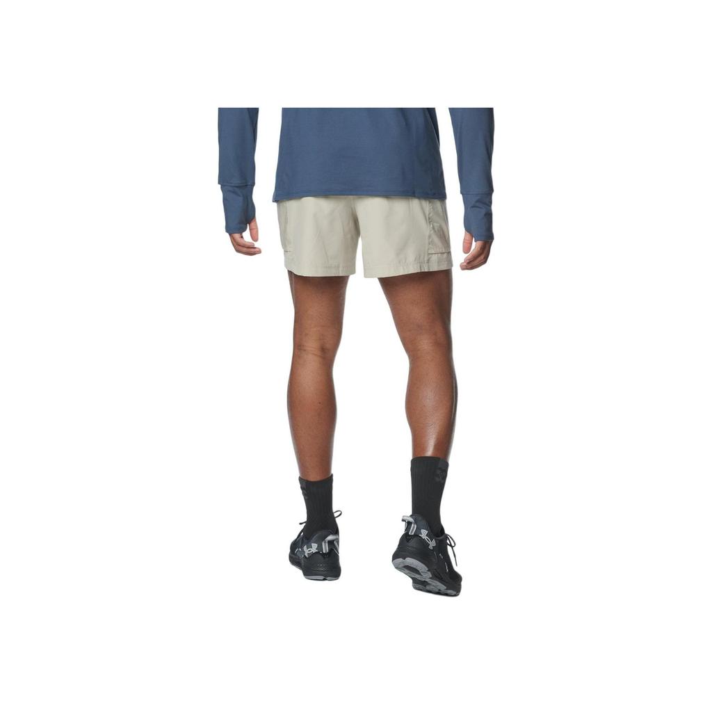 Under Armour Pantalones Cortos de Trail Running Logo Sólido Cintura Elástica Pantalones Cortos Casuales Pantalones Cortos para Hombre Caqui 1383236-289