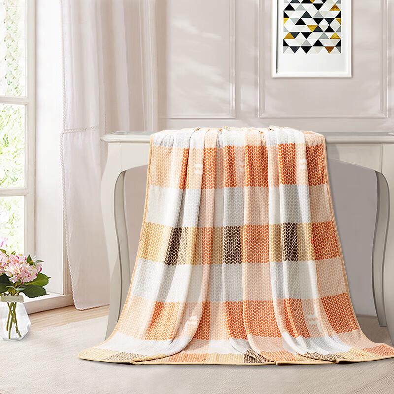Fuanna Sweet Orange Time Flannel Throw Blanket