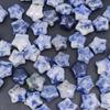 21pcs Purple Crystal Five-pointed Star Beads White Crystal Jewelry Making Material  DIY Accessories