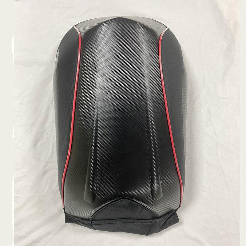 Motorcycle Helmet Backpack, Waterproof Hard Shell Riding Bag, KTM Style