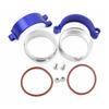Engine Aluminum Clamps Exhaust V Band Clamp Automotive Modification Accessories for 2.5" 3" 3.5'' OD Intake Pipe