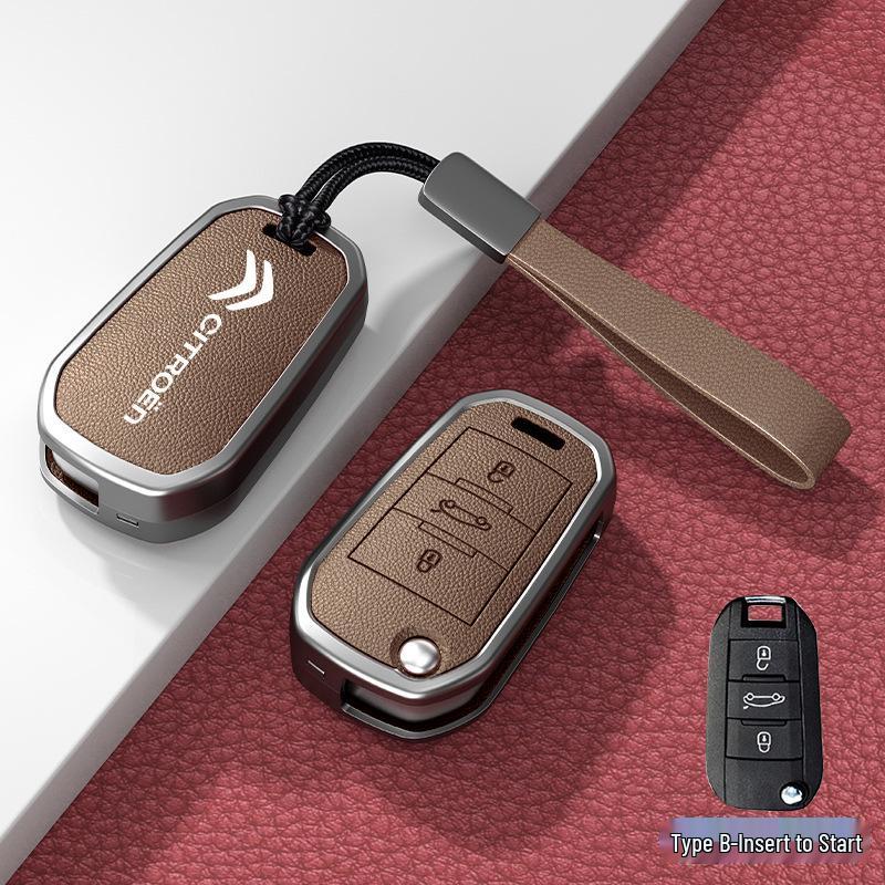 Car Key Cover & Buckle for Citroen C3XR, C4L, Tianyi, C5, C4 Sega, Elysee, C6 Models