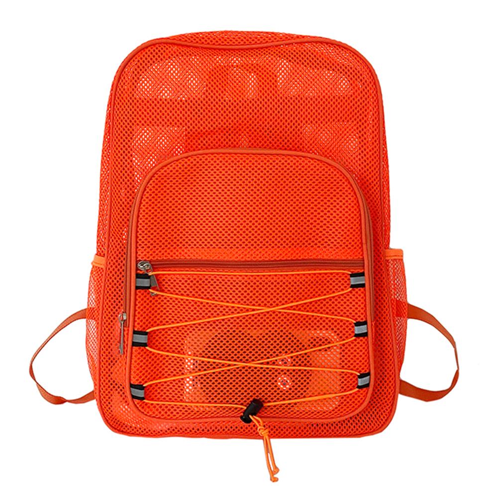 Mesh Fitness Bag Comfortable Shoulder Strap Fitness Training Bag High-Capacity Breathable Wear-resistant for Commuting Swimming