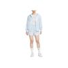 Sportswear Classics Logo UPF 40+ Sun Protection Loose Fit Zip-Up Hooded Long Sleeve Jacket Women Jackets Purple-Blue White HM8972-423