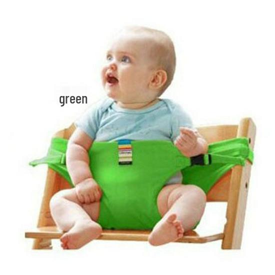 

Foldable Baby Safety High Chair with Portable Child Seat and Dining Harness зелёный